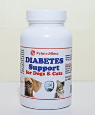 DIABETES CARE FOR PETS  DOGS AND CATS  Capsules - 100 natural - Made in USA