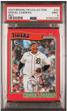 2023 TOPPS BROOKLYN COLLECTION MIGUEL CABRERA DETROIT TIGERS Red /5 POP 1