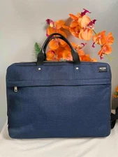 JACK SPADE Tech Oxford Slim Brief Messenger in Navy Blue Nylon
