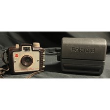 Untested Kodak Brownie Holiday Flash and Polaroid Instamatic Cameras