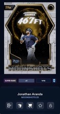 DIGITAL TOPPS BUNT Jonathan Aranda MOONSHOTS 25 SUPER RARE HARVEST MOON Read