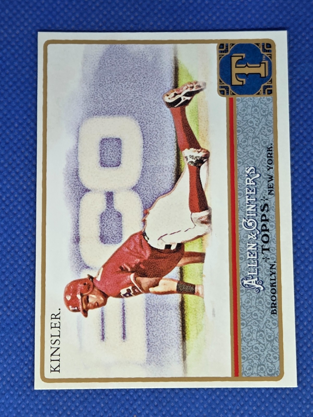 2011 Topps Allen & Ginter IAN KINSLER Glossy card /999 TEXAS RANGERS #246
