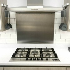 Brushed Stainless Steel Kitchen Splashback Cooker Splash Back