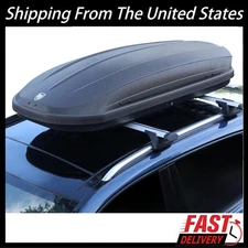 Rooftop Cargo Box Carrier Dual-Side Opening Roof Mount Travel Luggage Storage US