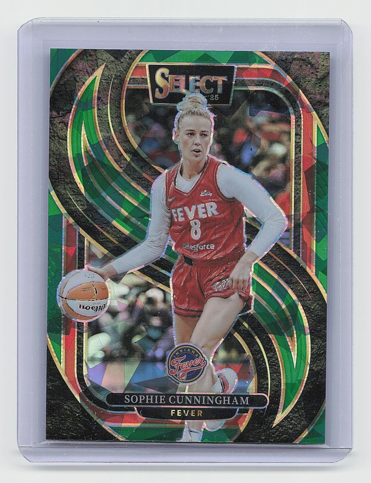 2025 Panini Select WNBA #159 Sophie Cunningham Green Ice Prizms Premier
