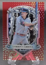 2024 Bowman Sterling Corbin Carroll Sterling-Tek Red /5 SSP Arizona MINT