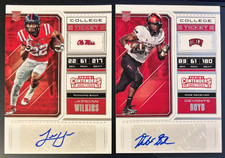 2 2018 Panini Contenders Draft Picks Autos: Jordan Wilkins & Devonte Boyd