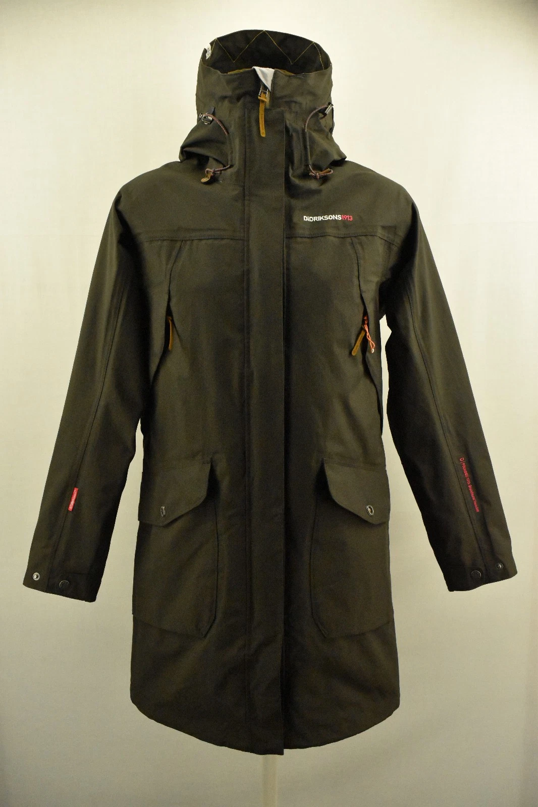 DIDRIKSONS Thelma Jacket Womens Coat Storm System Waterproof Parka Hooded 38 NEW