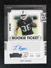 2021 Panini Contenders Rookie Ticket Trey Ragas #286 Auto 0cv