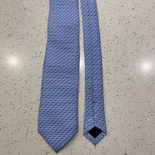NWT Vineyard Vines Shark Print Silk Necktie Blue Classic Mens Dressy