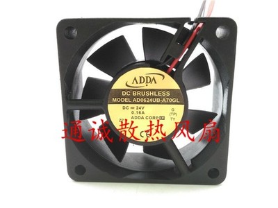 ADDA AD0624UB-A70GL 24V 0.16A 6025 elevator inverter 6CM fan #vn