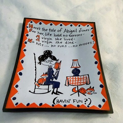 Vintage Houze Art 1960's Virgin Abigail Jones Dresser Dish Ashtray