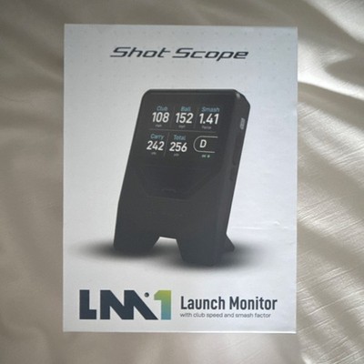 Shot Scope LM1 Portable Golf Launch Monitor w/ GPS, Indoor/Outdoor