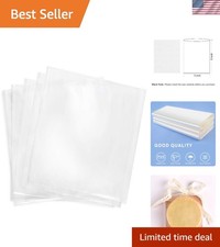 200 Count Clear PVC Heat Shrink Bags 5x6 Inch - Perfect for Gift Packaging