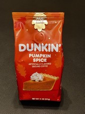 Dunkin' Pumpkin Spice Ground Coffee Pantry 11 oz 311 g Artificially Flavored