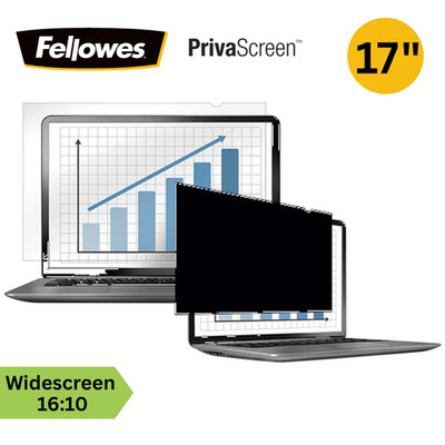 Fellowes 17'' Laptop Sichtschutz Blaulichtfilter Blendschutz Verdunkelung 16:10