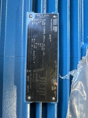 WEG 40hp Motor model 04036ET3E286JM-W22 RPM 3555