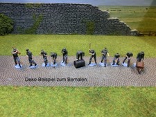 "Arbeitstrupp der Wehrmacht“ mit 11 unbemalten Figuren in 1:87, WW2