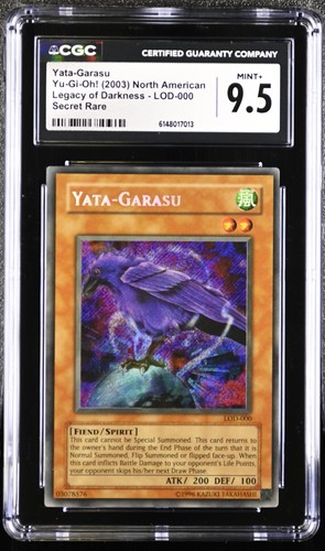 2003 Yu-Gi-Oh! Yata-Garasu LOD-000 Secret Rare CGC 9.5 MINT+ Vintage Original