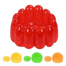 Inflatable Sofa Chair Portable Outdoor Blow Up Couch Seat Transparent Candy