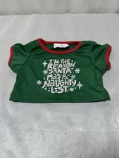 2024 Build-A-Bear Workshop &ldquo;Reason Why Santa Has a Naughty List&rdquo; Shirt Clothing
