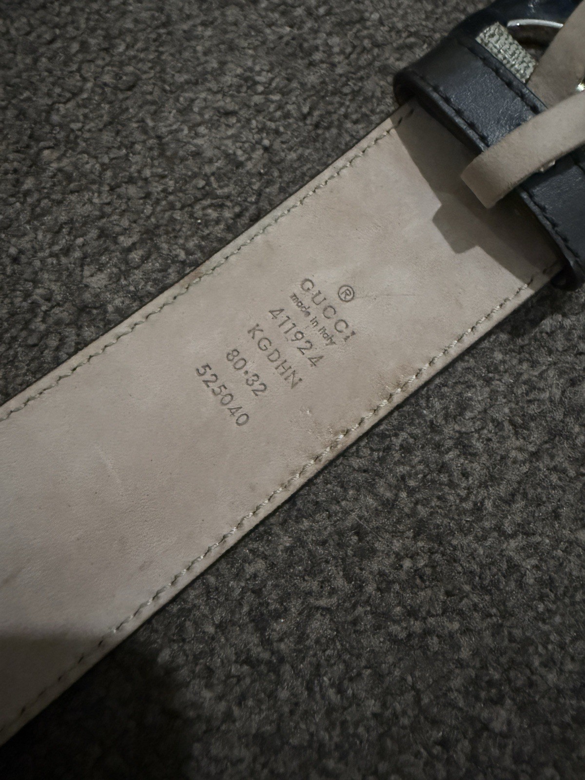 Genuine Authentic Gucci GG Supreme belt 80.32 image 3