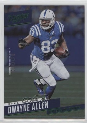 2017 Panini Prestige Xtra Points Green 10/150 Dwayne Allen #15 fm0