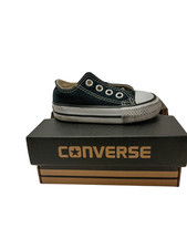 Converse Infant UK 3 EU 19 Black & White Lace Up Shoes Original Box Footwear