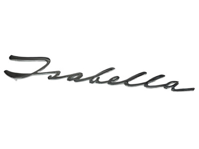 Schriftzug Emblem Typenzeichen  '' Isabella '' fÃ¼r Borgward Isabella
