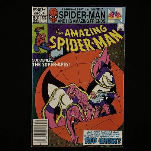 Marvel Comics the Amazing Spider-Man 1981, #223 8.0/VF, Newsstand