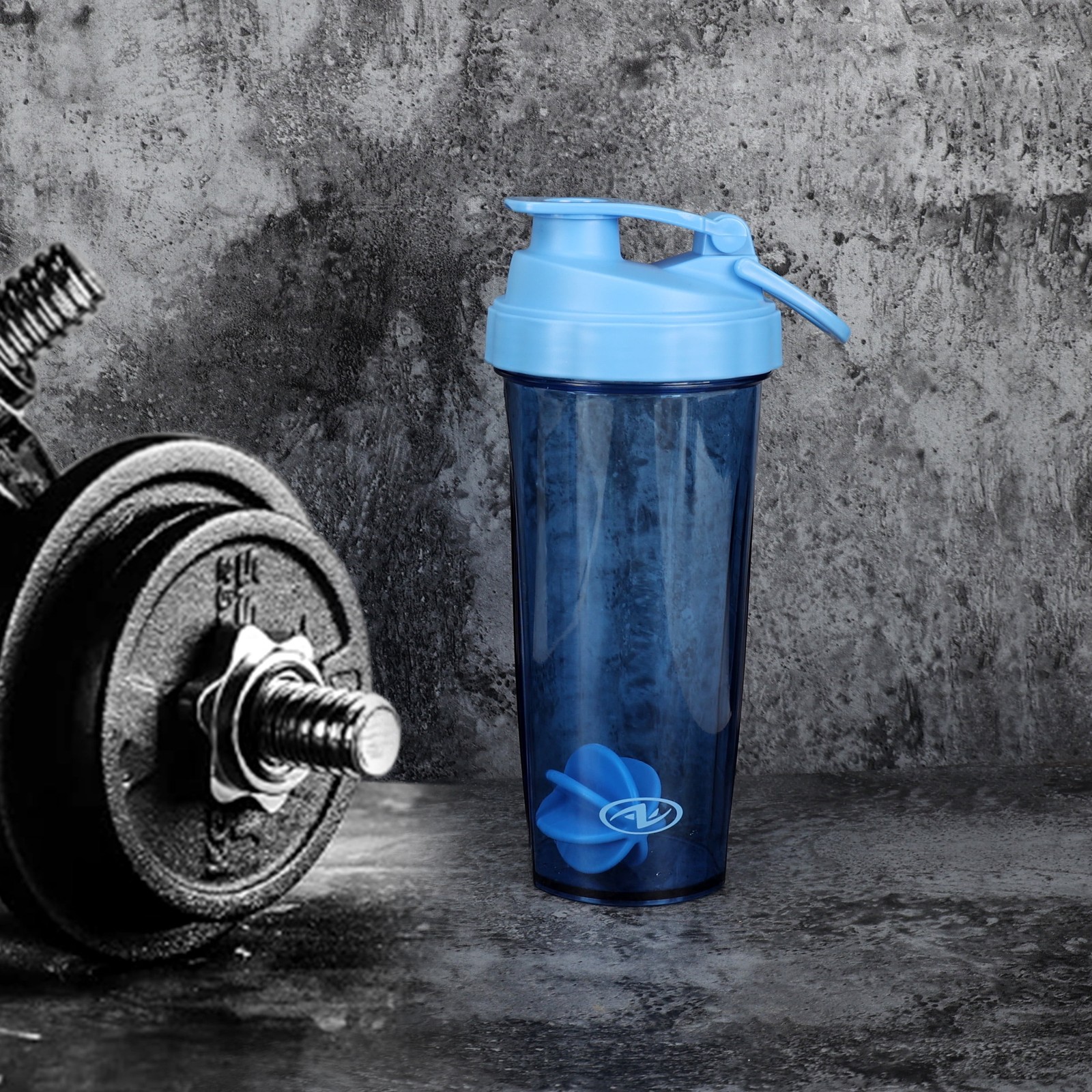 Athletic Works Blue 24oz Shaker Bottle - Durable Tritan, BPA-Free, Leak-Proof