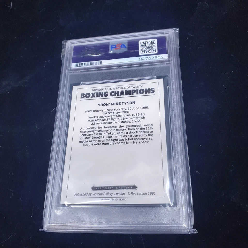 1991 Boxing Champions #20 Iron Mike Tyson Signed PSA AUTO AUTH - Image 2 of 2