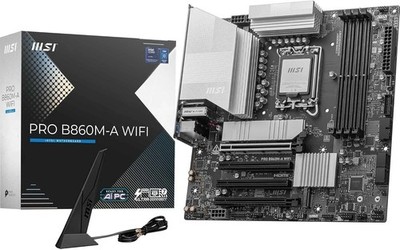 MSI PRO B860M-A WIFI Motherboard LGA 1851 DDR5 mATX Intel Core Ultra 200 Series