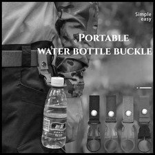 Webbing Water Bottle Holder Climbing Carabiner Belt Backpack Hanger Hooks.