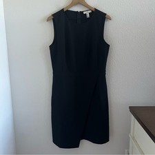 H by Halston Dress Black Career Office Work Business Casual LBD Small