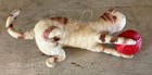 RARE Antique Christmas German CAT PLAYING with a BALL COTTON ORNAMENT — photo 5