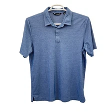 Travis Matthew Shirt Mens Large Blue Polo Corp Logo