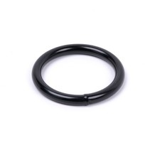 10 - Country Brook Design 1 1/4 Inch Black Powder Coated Welded Heavy O-Rings