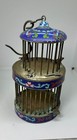 Cricket Cage With Cow Dragon Cloisonne Enamel Silver Rare Chinese Antique 1890 — photo 4