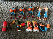 Lot 10 Space Jam McDonalds Happy Meal Toys LeBron Taz Marvin Martian Coyote