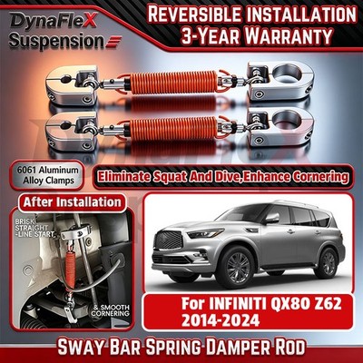 2PCS Sway Bar Stabilizer Link Link Spring Damper Rod For INFINITI QX80 2014-2024