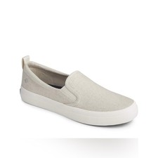 Sperry Women's Crest Twin Gore Sneaker in Oat Stripe Size 8.5