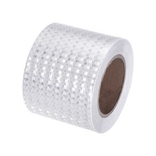 Reflective Tape 4" x 66 Ft Waterproof High Visibility Safety Tape White