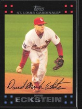 2007 Topps #491 David Eckstein Red Back St. Louis Cardinals