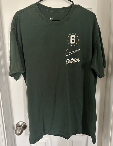 Nike Boston Celtics NBA Green T-Shirt Size L Loose Fit The Nike Tee