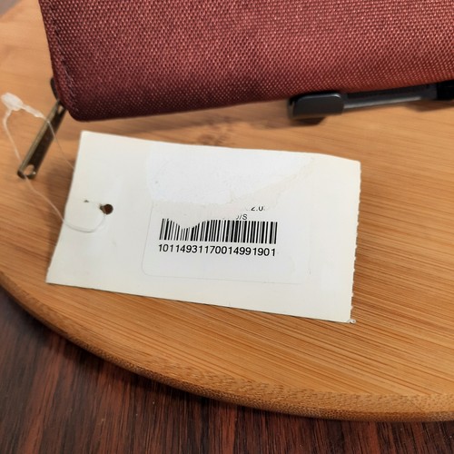 Herschel Supply Co Thomas Geldbörse Clutch Burgund Canvas Gold Reißverschluss BRANDNEU - Bild 2 von 8