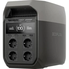 ECOFLOW EFDELTA3-EU Delta 3 Powerstation 20 Ah LiFe Black, Grey With Regulator