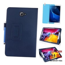 Slim Leather Case for Samsung Galaxy Tab A 10.1 Inch 2016 SM-T580 T585 Blue