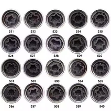 Wheel Lock Anti-Theft Screw Lug Nut#521~540 Removal Key Socket For VW Touareg