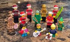 Lego BAM Christmas Santa, Elf, Mrs. Claus, Gingerbread, Sweater YOU PICK &CHOOSE